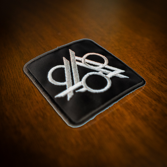 Phase Shift Embroidered Patch Black
