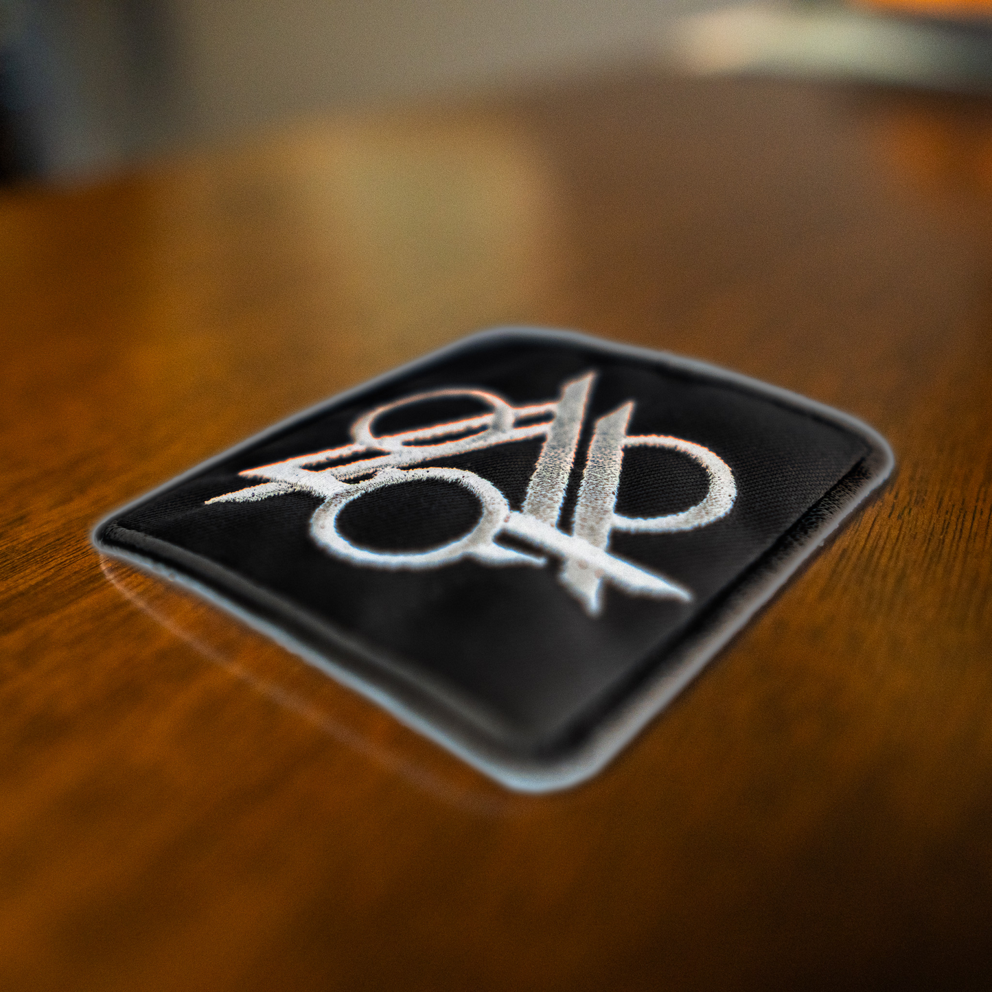 Phase Shift Embroidered Patch Black