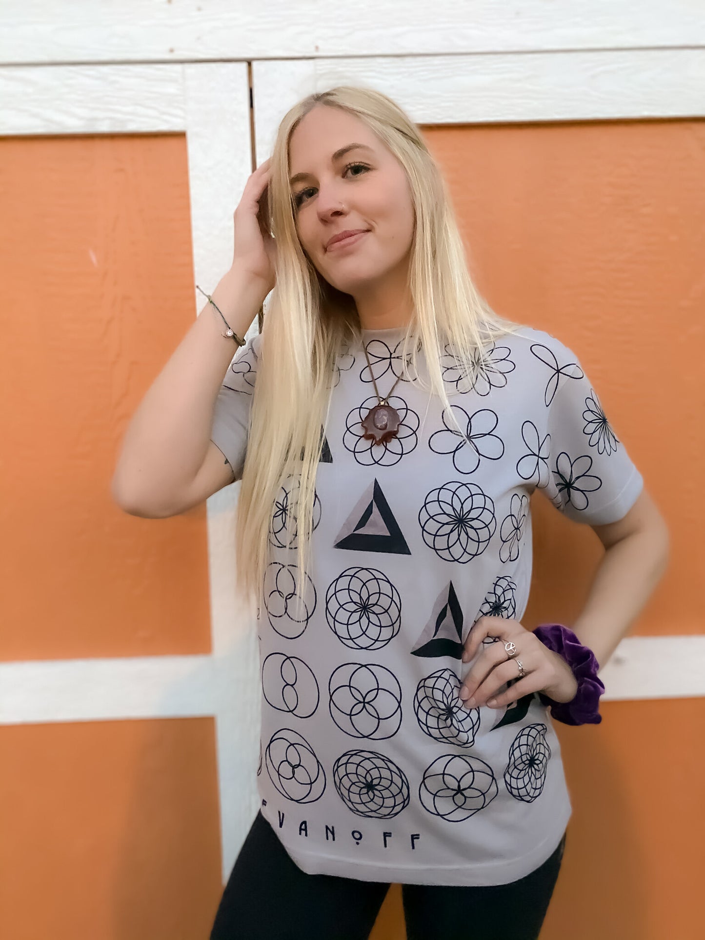 Grey All Over Print T-Shirt