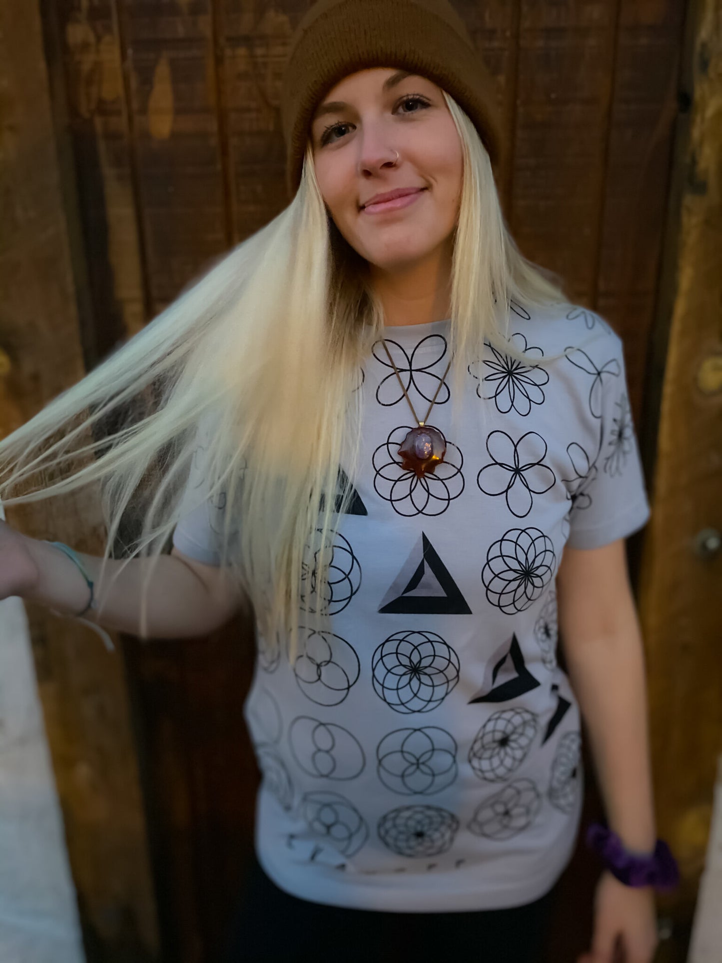 Grey All Over Print T-Shirt